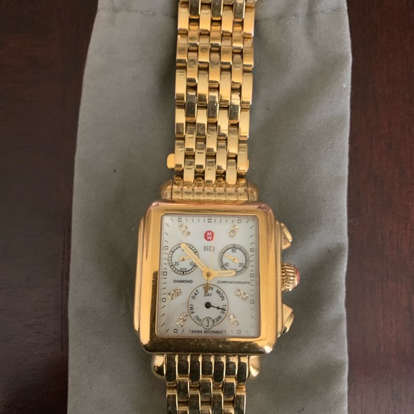 Michele Deco Gold Watch - Picture 6 of 7